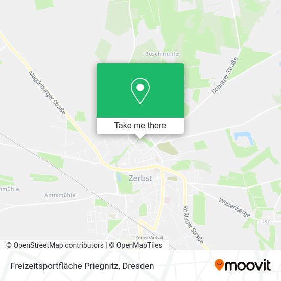 Карта Freizeitsportfläche Priegnitz