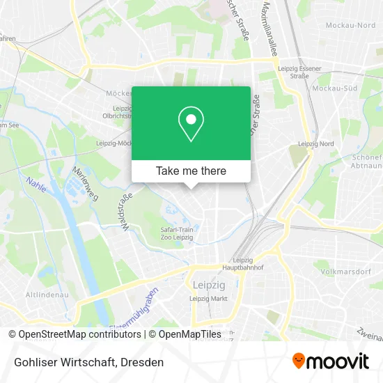 Карта Gohliser Wirtschaft