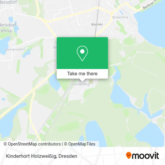 Карта Kinderhort Holzweißig