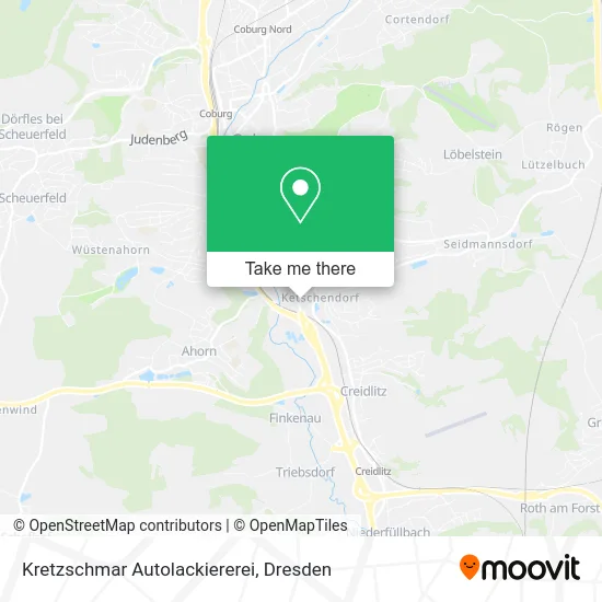 Карта Kretzschmar Autolackiererei