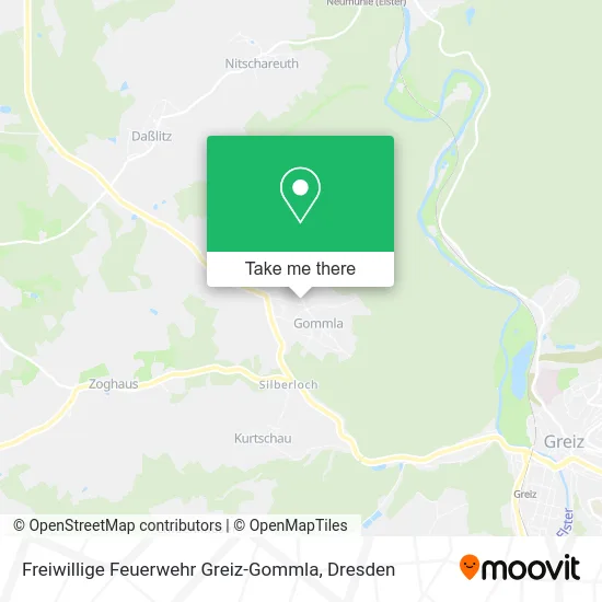 Карта Freiwillige Feuerwehr Greiz-Gommla