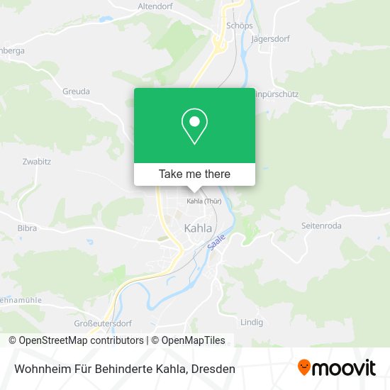 Карта Wohnheim Für Behinderte Kahla