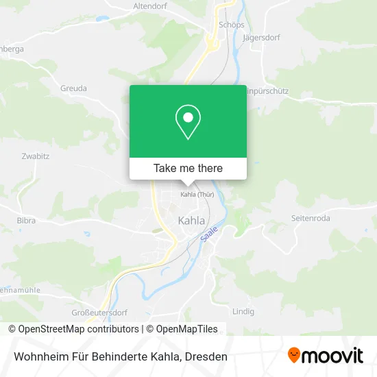 Карта Wohnheim Für Behinderte Kahla