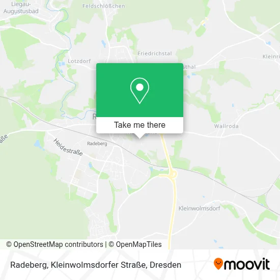 Radeberg, Kleinwolmsdorfer Straße map