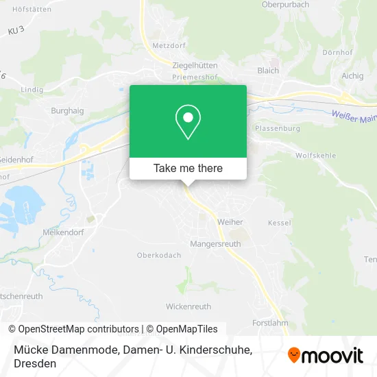 Карта Mücke Damenmode, Damen- U. Kinderschuhe