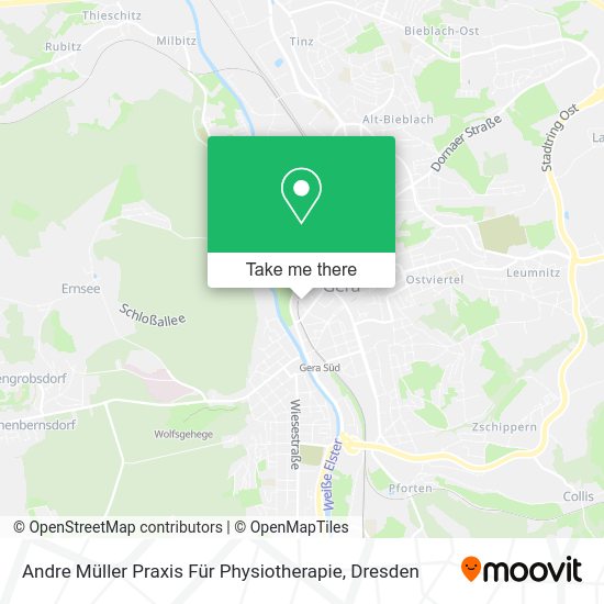 Карта Andre Müller Praxis Für Physiotherapie