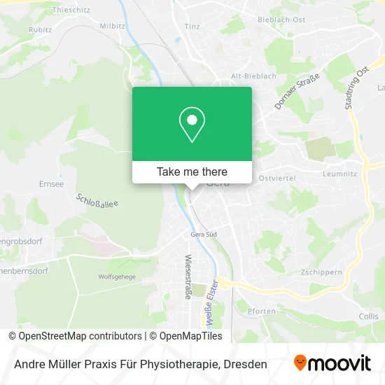 Карта Andre Müller Praxis Für Physiotherapie