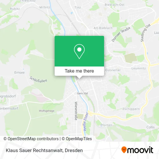 Карта Klaus Sauer Rechtsanwalt