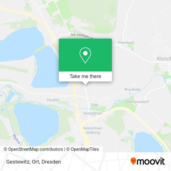 Карта Gestewitz, Ort