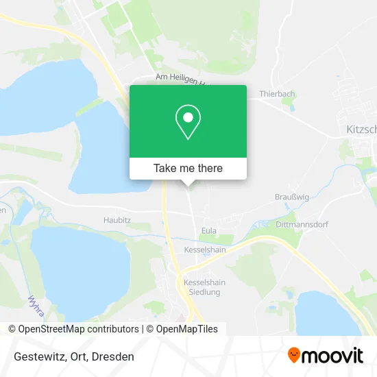 Карта Gestewitz, Ort