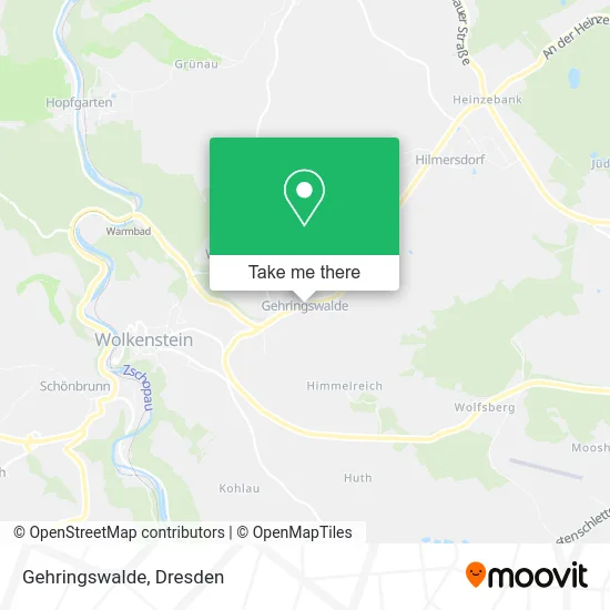 Карта Gehringswalde