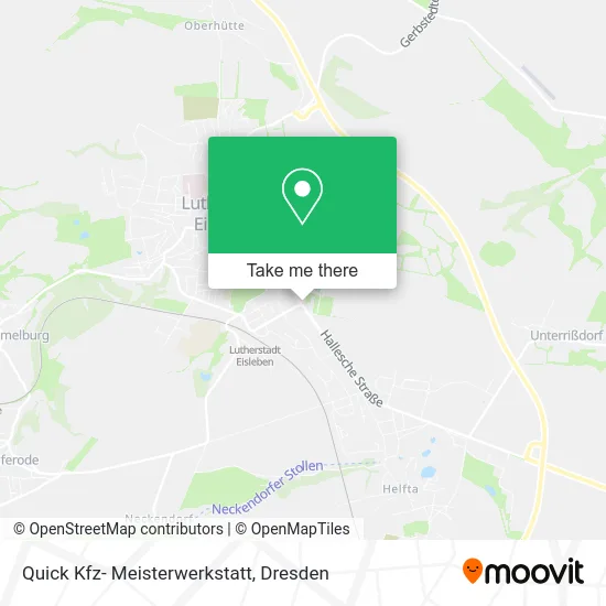 Карта Quick Kfz- Meisterwerkstatt