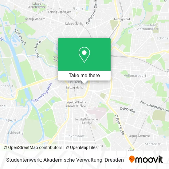 Карта Studentenwerk; Akademische Verwaltung