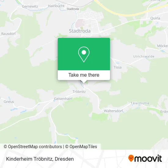 Карта Kinderheim Tröbnitz
