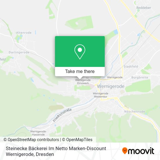 Карта Steinecke Bäckerei Im Netto Marken-Discount Wernigerode