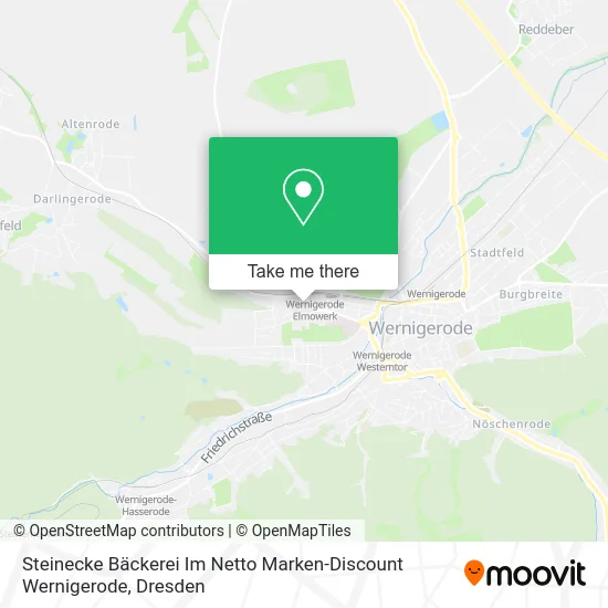Карта Steinecke Bäckerei Im Netto Marken-Discount Wernigerode