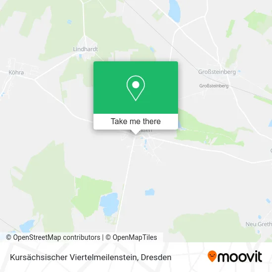 Карта Kursächsischer Viertelmeilenstein