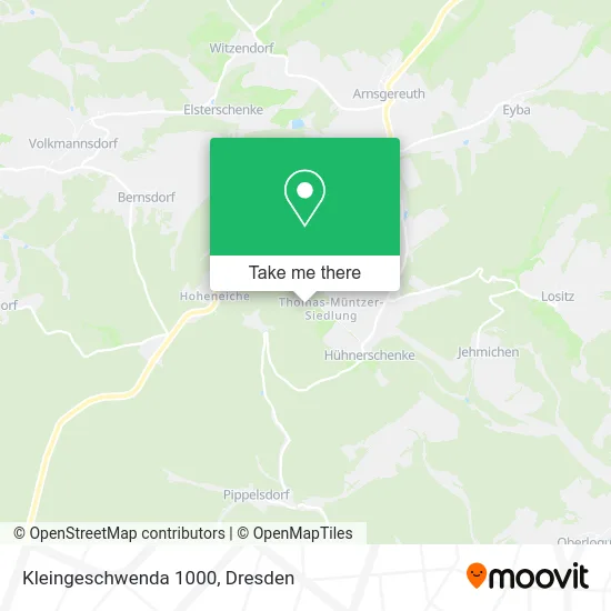 Карта Kleingeschwenda 1000
