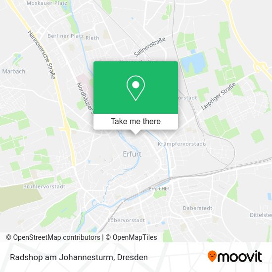 Карта Radshop am Johannesturm