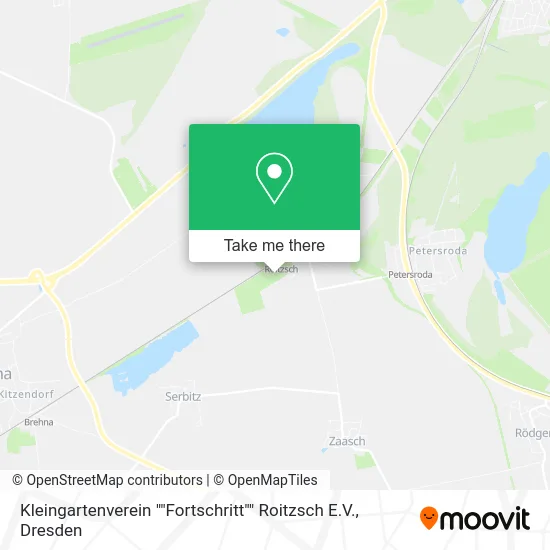 Карта Kleingartenverein ""Fortschritt"" Roitzsch E.V.