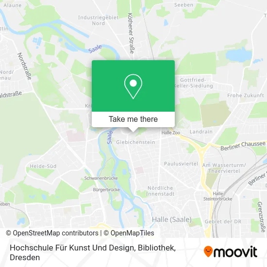 Карта Hochschule Für Kunst Und Design, Bibliothek
