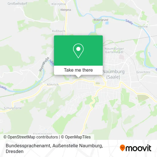 Карта Bundessprachenamt, Außenstelle Naumburg
