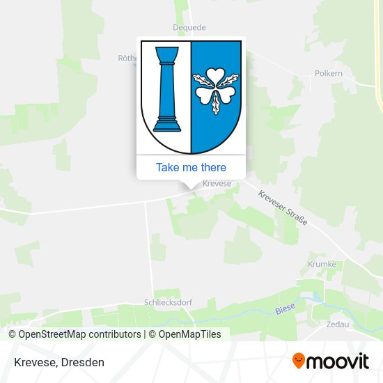 Карта Krevese