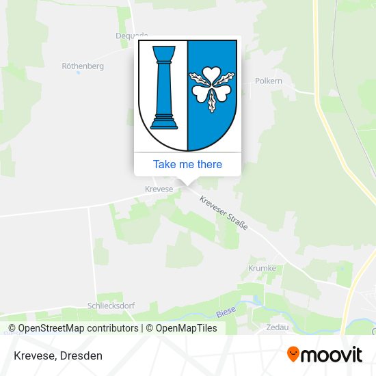 Карта Krevese