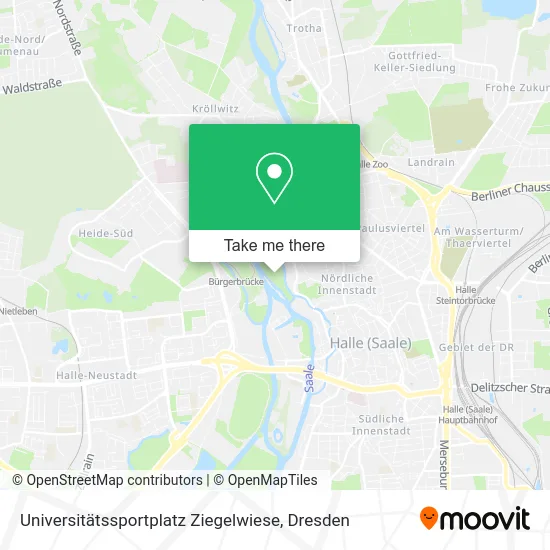 Карта Universitätssportplatz Ziegelwiese