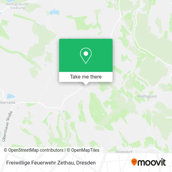 Карта Freiwillige Feuerwehr Zethau