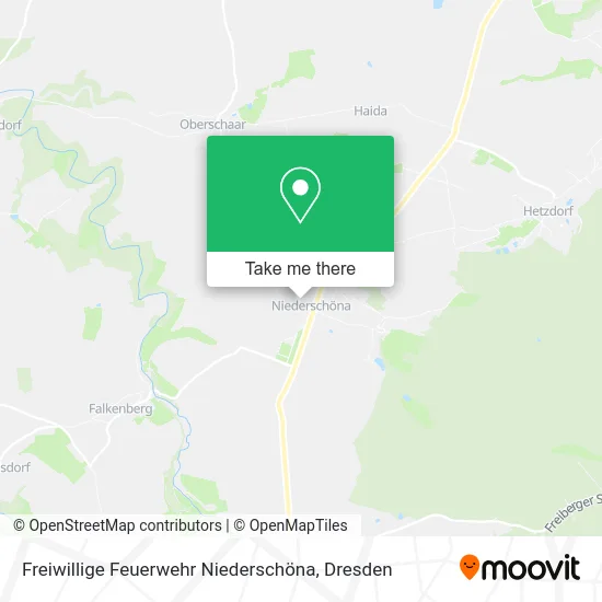 Карта Freiwillige Feuerwehr Niederschöna