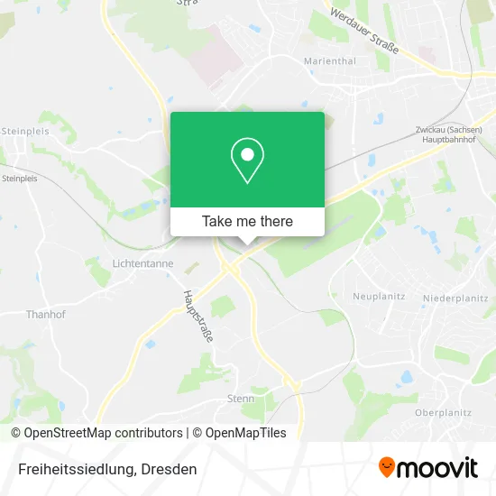 Карта Freiheitssiedlung