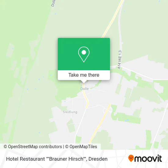 Карта Hotel Restaurant ""Brauner Hirsch""