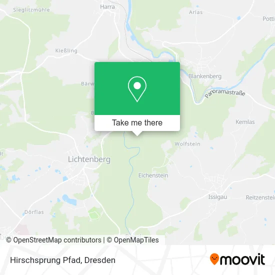 Карта Hirschsprung Pfad