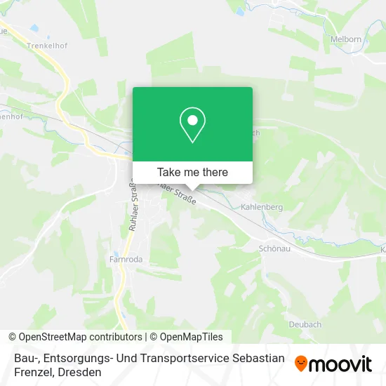 Карта Bau-, Entsorgungs- Und Transportservice Sebastian Frenzel