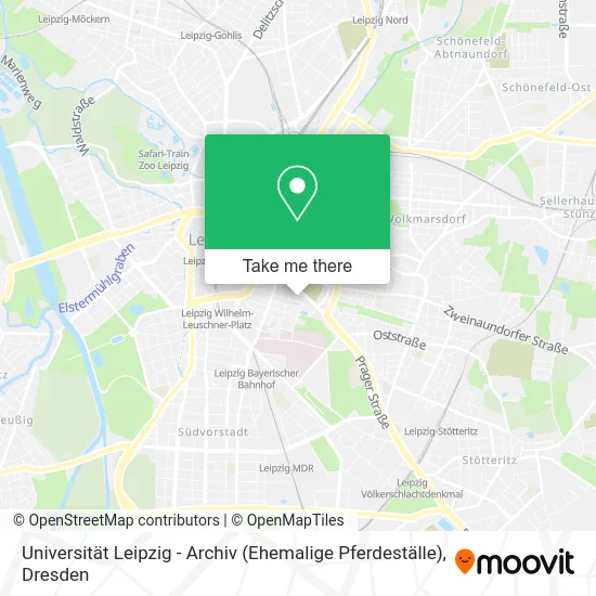 Карта Universität Leipzig - Archiv (Ehemalige Pferdeställe)