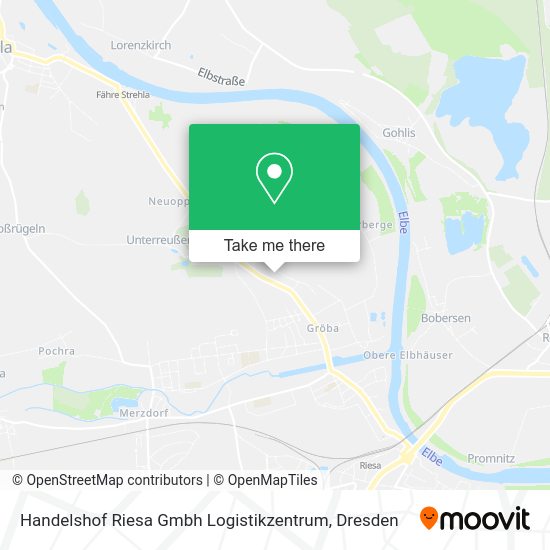 Карта Handelshof Riesa Gmbh Logistikzentrum