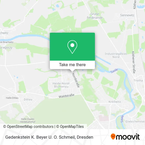 Карта Gedenkstein K. Beyer U. O. Schmeil