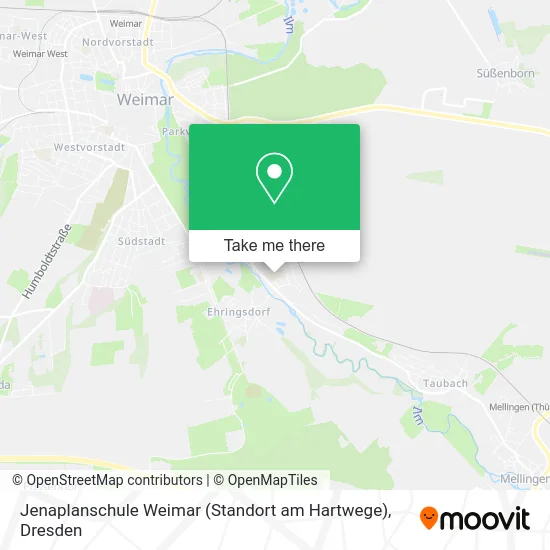 Карта Jenaplanschule Weimar (Standort am Hartwege)