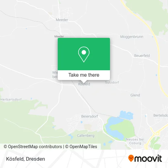 Карта Kösfeld
