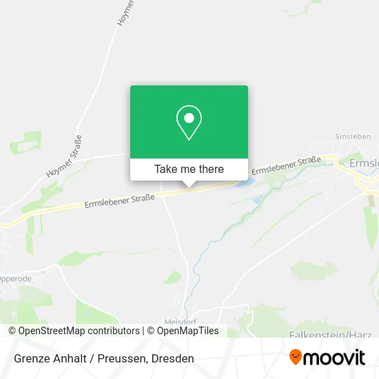 Карта Grenze Anhalt / Preussen