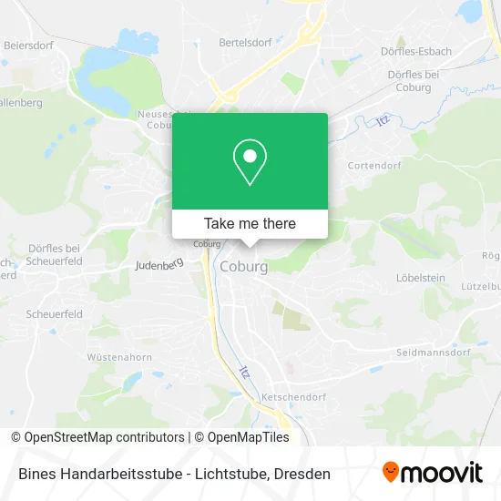 Карта Bines Handarbeitsstube - Lichtstube