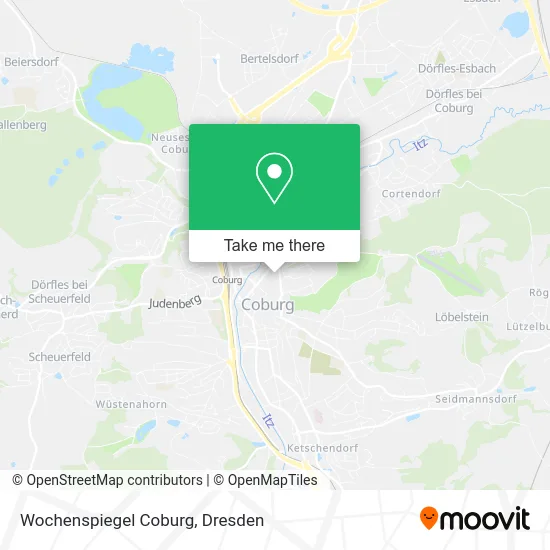 Карта Wochenspiegel Coburg