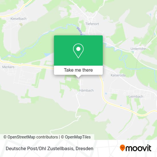 Карта Deutsche Post/Dhl Zustellbasis
