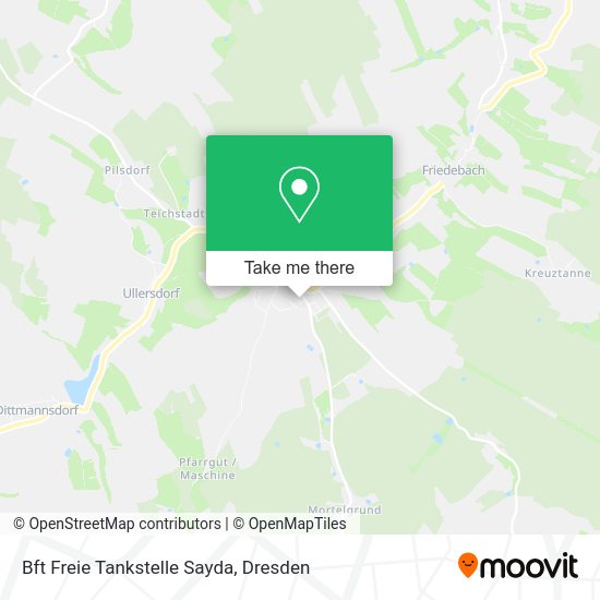 Карта Bft Freie Tankstelle Sayda