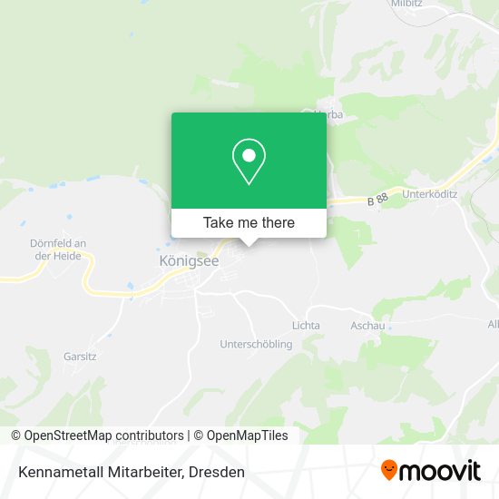 Карта Kennametall Mitarbeiter