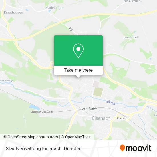 Карта Stadtverwaltung Eisenach
