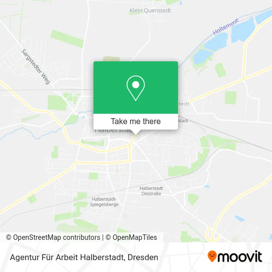 Карта Agentur Für Arbeit Halberstadt