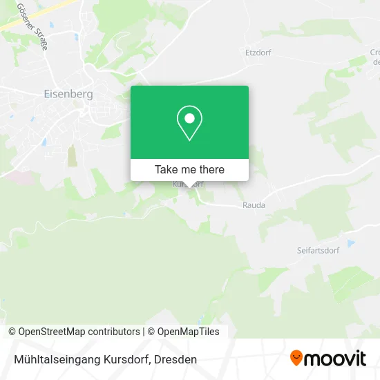 Карта Mühltalseingang Kursdorf