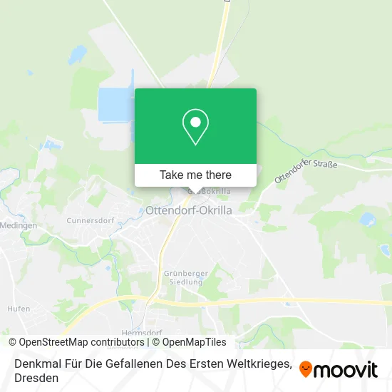 Карта Denkmal Für Die Gefallenen Des Ersten Weltkrieges